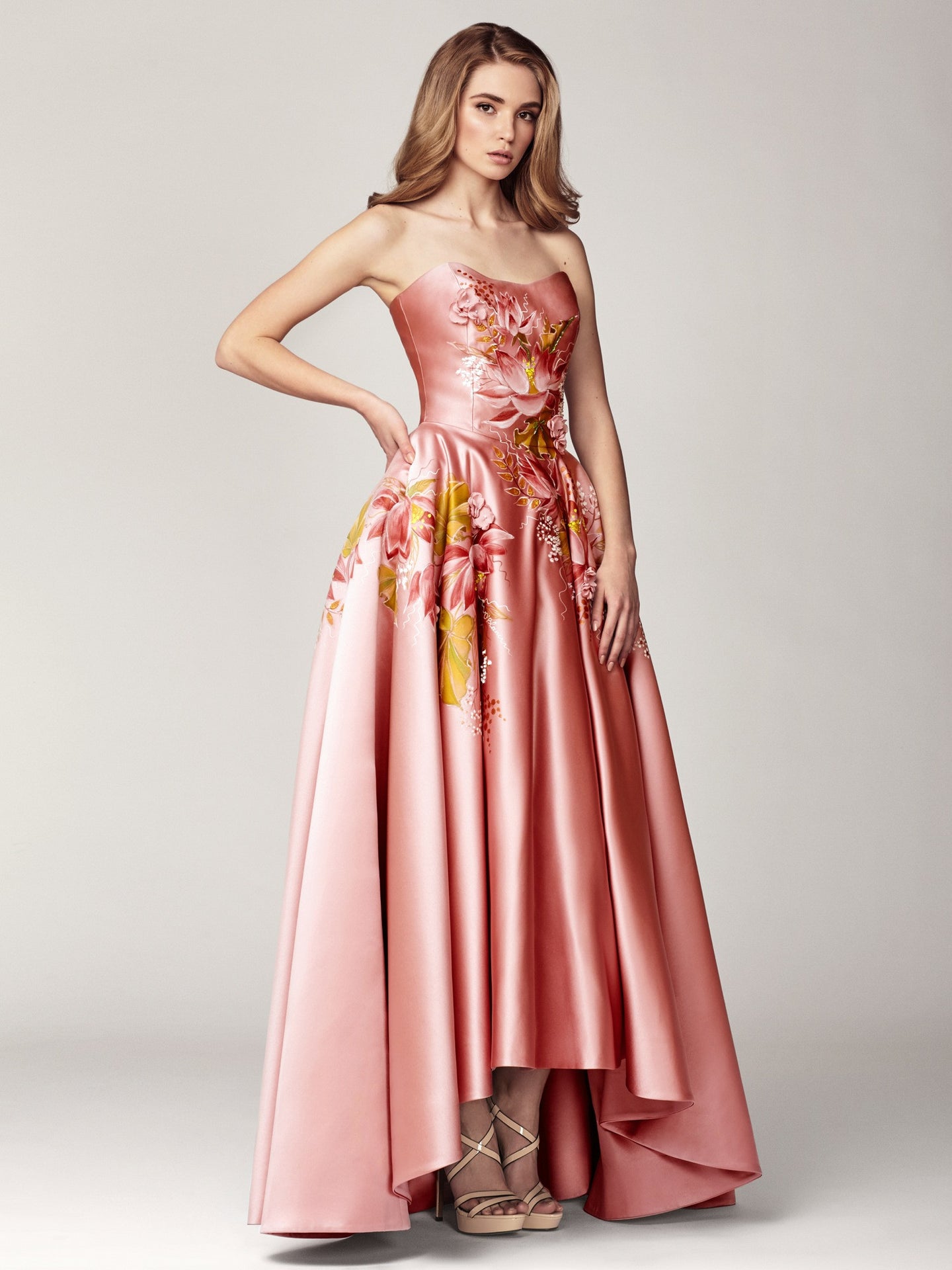 Hand Painted Satin Dress – World Wide ...